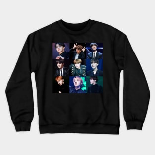 J Hope BTS Collage in black Crewneck Sweatshirt